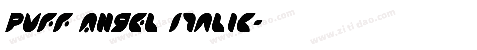 Puff Angel Italic字体转换